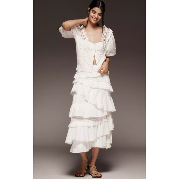 NWT Anthropologie Pilcro Puff Sleeve Crafted Sweater - Small - Picture 2 of 4